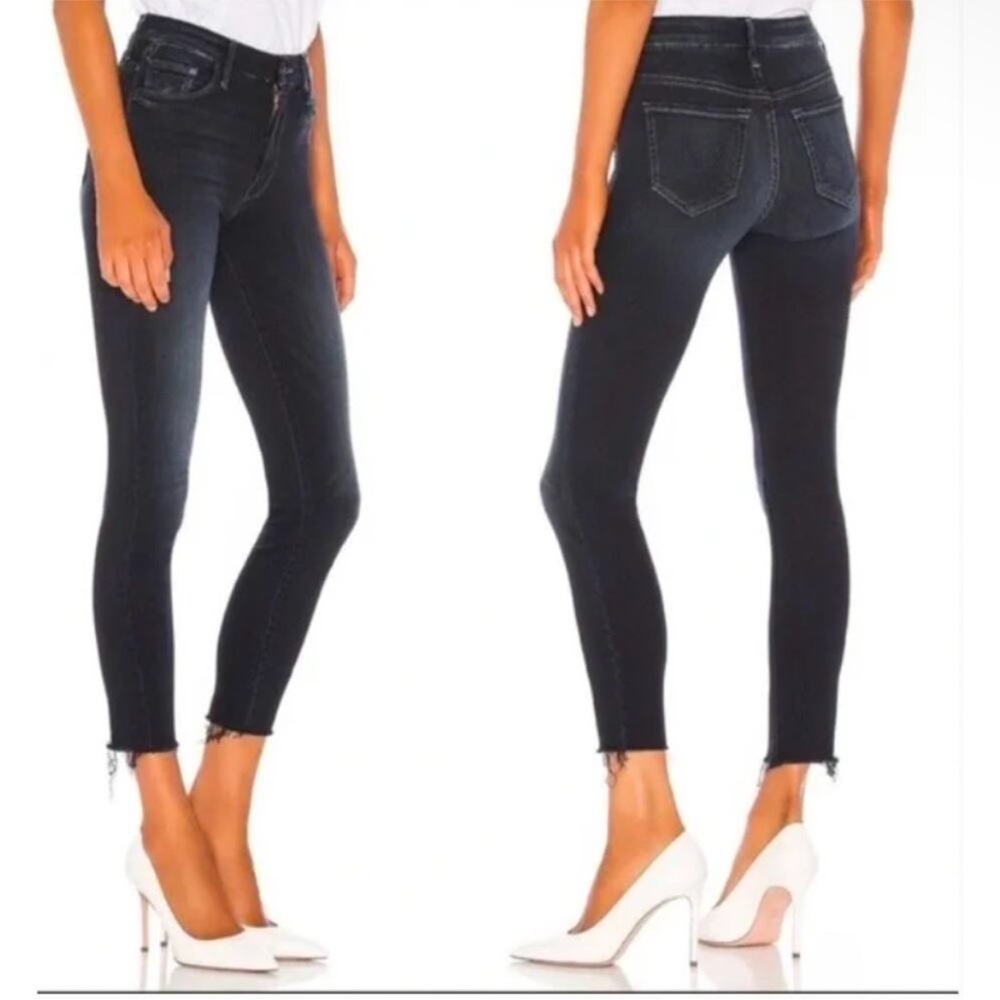 Mother High Waisted Looker Ankle Fray Sz 25
